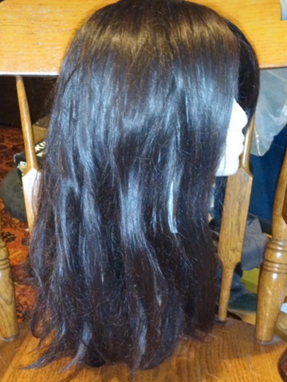 Fashion Nova Dark Brown Long Straight Women's Wig